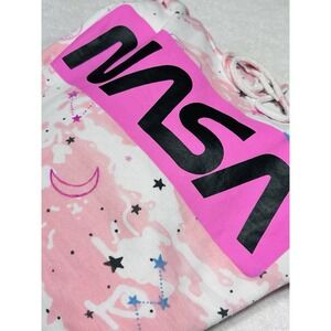 Hyper Space NASA White/pink Pullover Hoodie Women's   Size Large